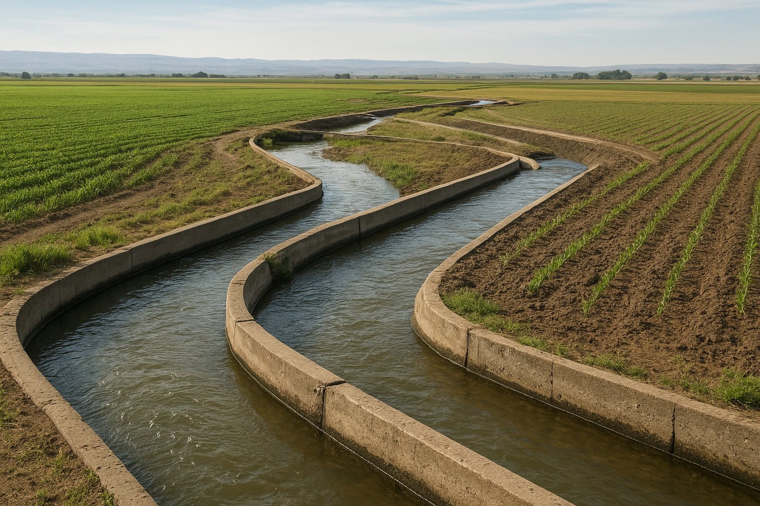 Irrigation canals in Columbia Basin, Washington
