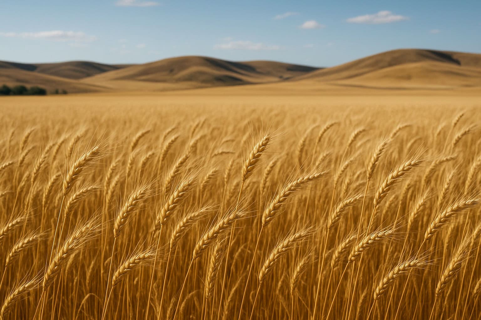 A Washington State wheat field ready for harvest.